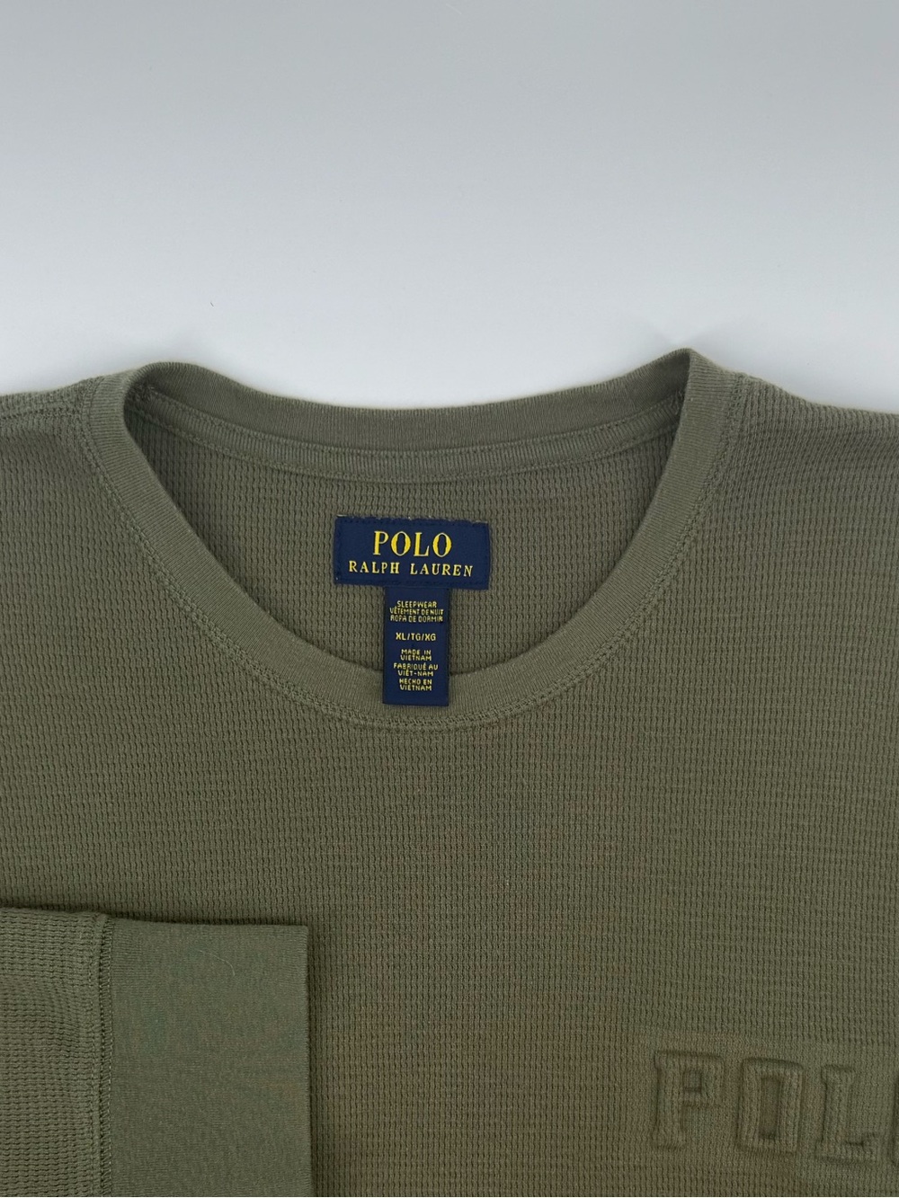 Polo by Ralph Lauren Olive Crewneck Waffle Knit Men’s XL/TG Sweater